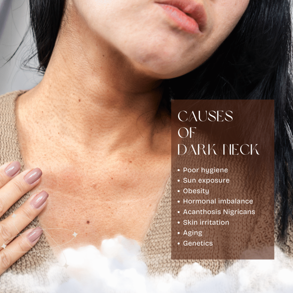 Dark neck treatment